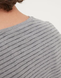 Long Sleeve Stripe Pocket T-Shirt