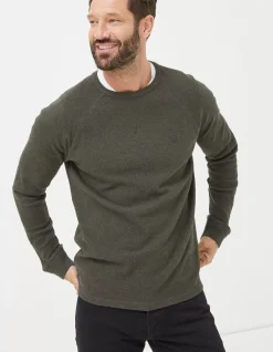 Long Sleeve Waffle Crew