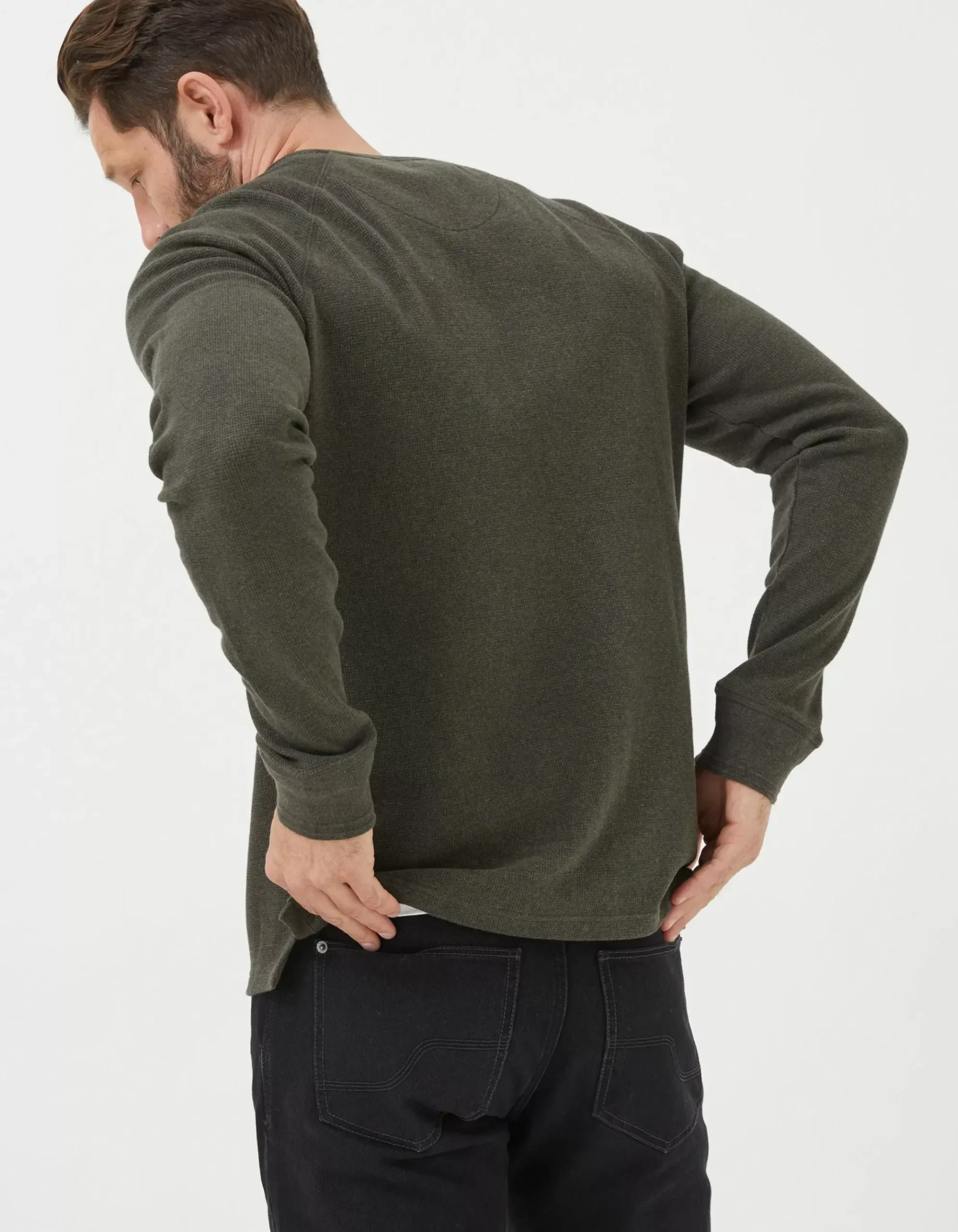 Long Sleeve Waffle Crew