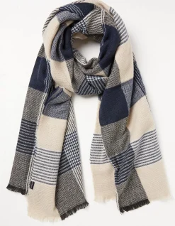 Lori Large Check Scarf