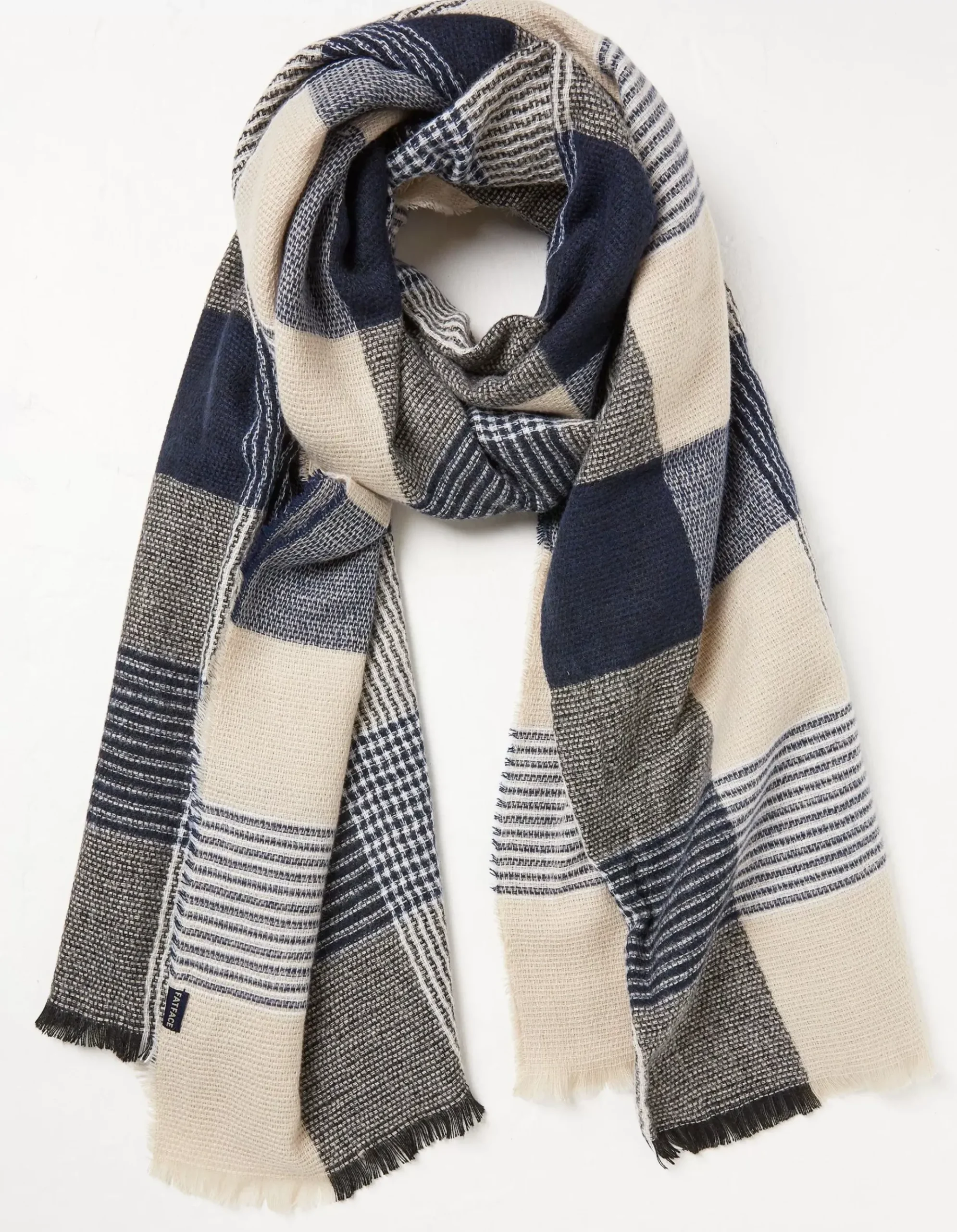 Lori Large Check Scarf