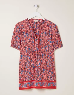 Lou Woodblock Meadow Tunic Top
