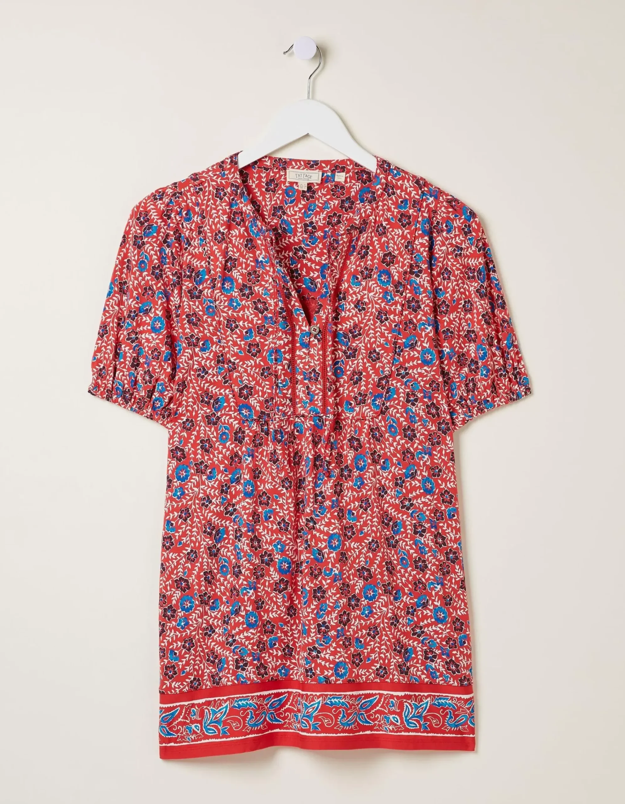 Lou Woodblock Meadow Tunic Top