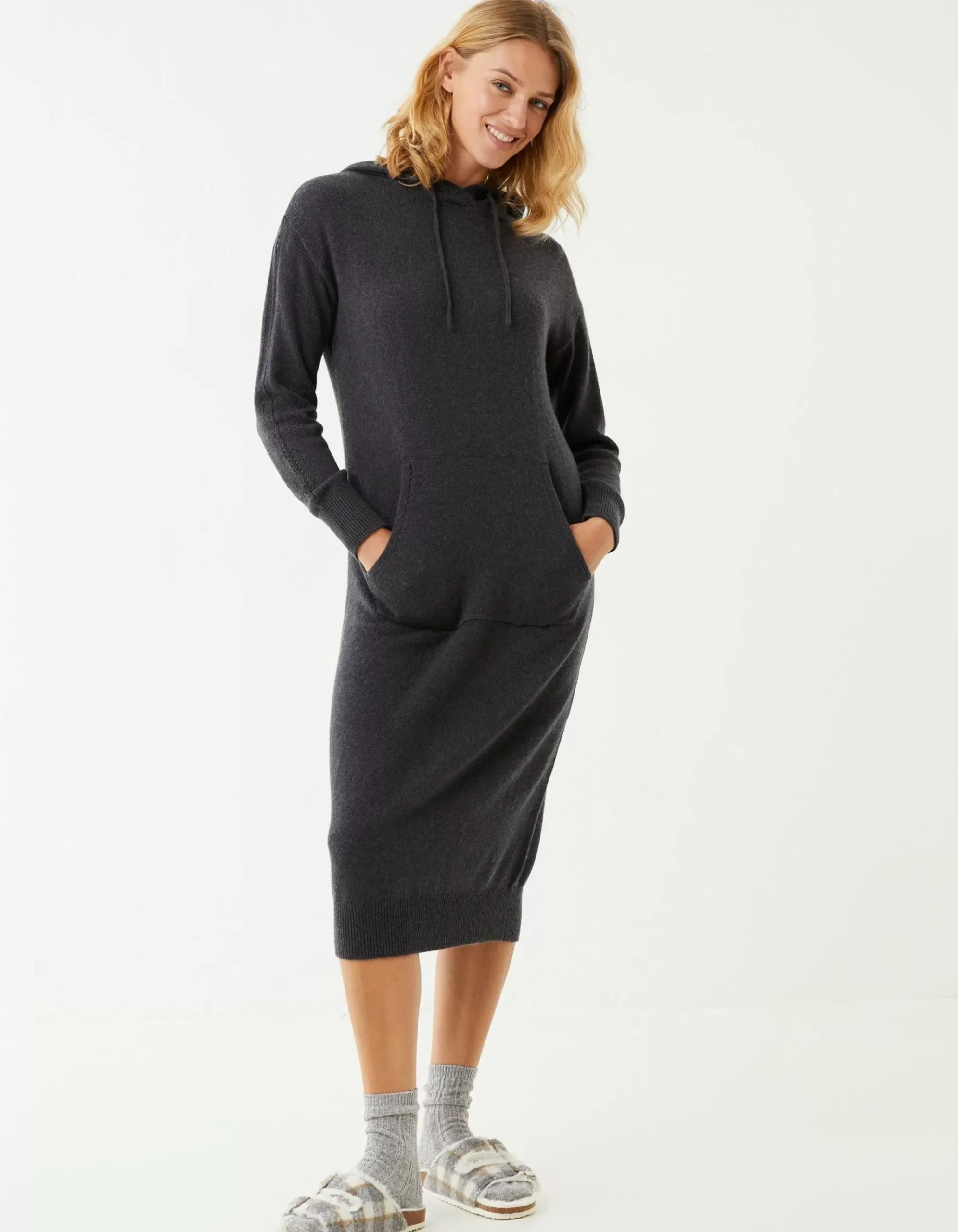 Lounge Knitted Hoodie Dress