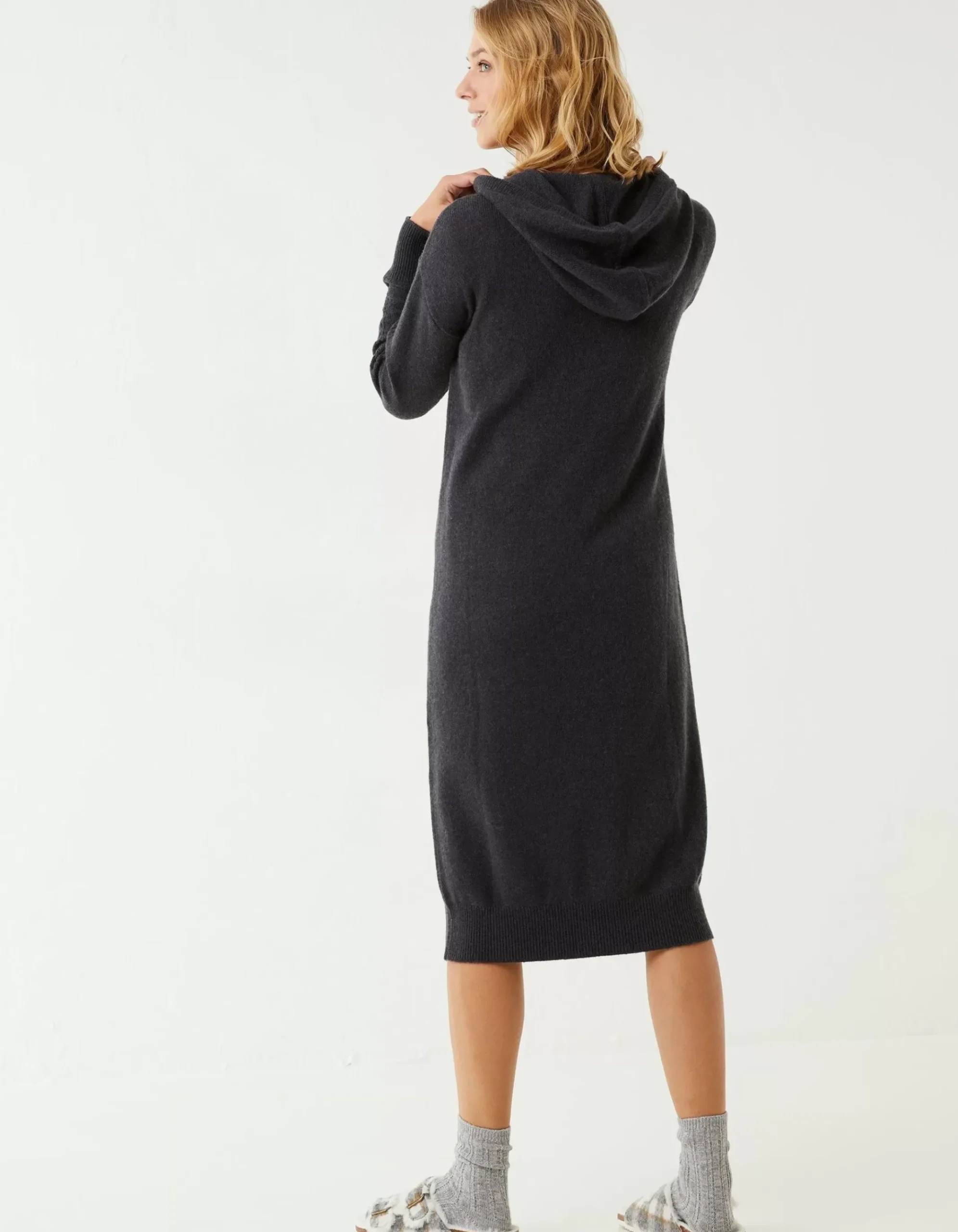 Lounge Knitted Hoodie Dress