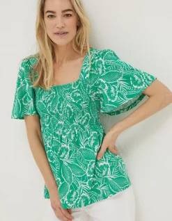 Lucia Tropical Leaf Top