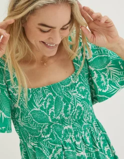 Lucia Tropical Leaf Top