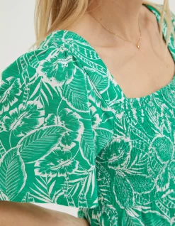 Lucia Tropical Leaf Top