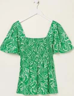 Lucia Tropical Leaf Top