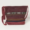 Lula Suede Woven Shoulder Bag