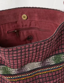 Lula Suede Woven Shoulder Bag