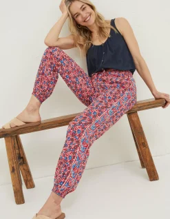 Lyme Woodblock Cuffed Trousers