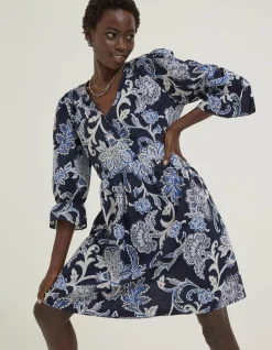 Maddox Palace Floral Print Wrap Dress
