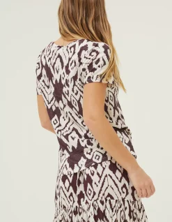 Maggie Bold Ikat Linen T-Shirt