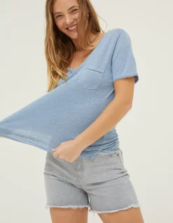 Maggie Linen T Shirt