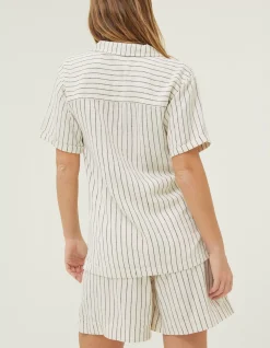 Mali Linen Blend Stripe Shirt