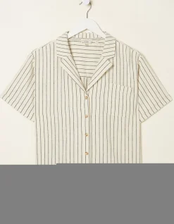Mali Linen Blend Stripe Shirt