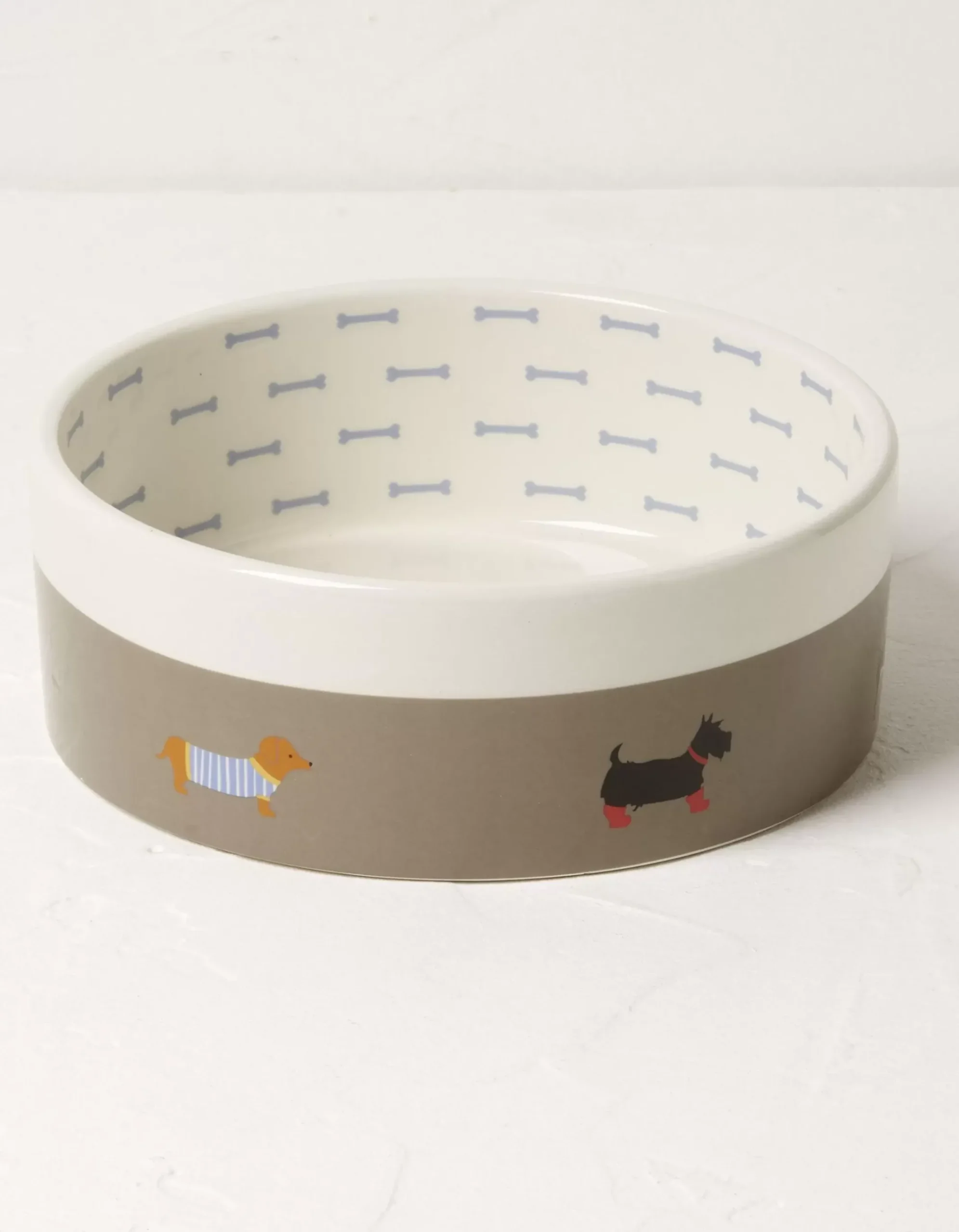 Marching Dogs Print Pet Bowl