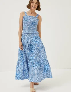 Marina Abstract Maxi Skirt