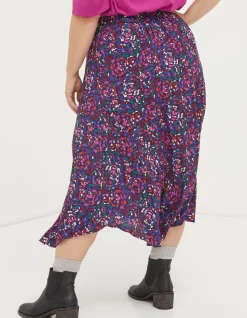 Naomi Abstract Midi Skirt