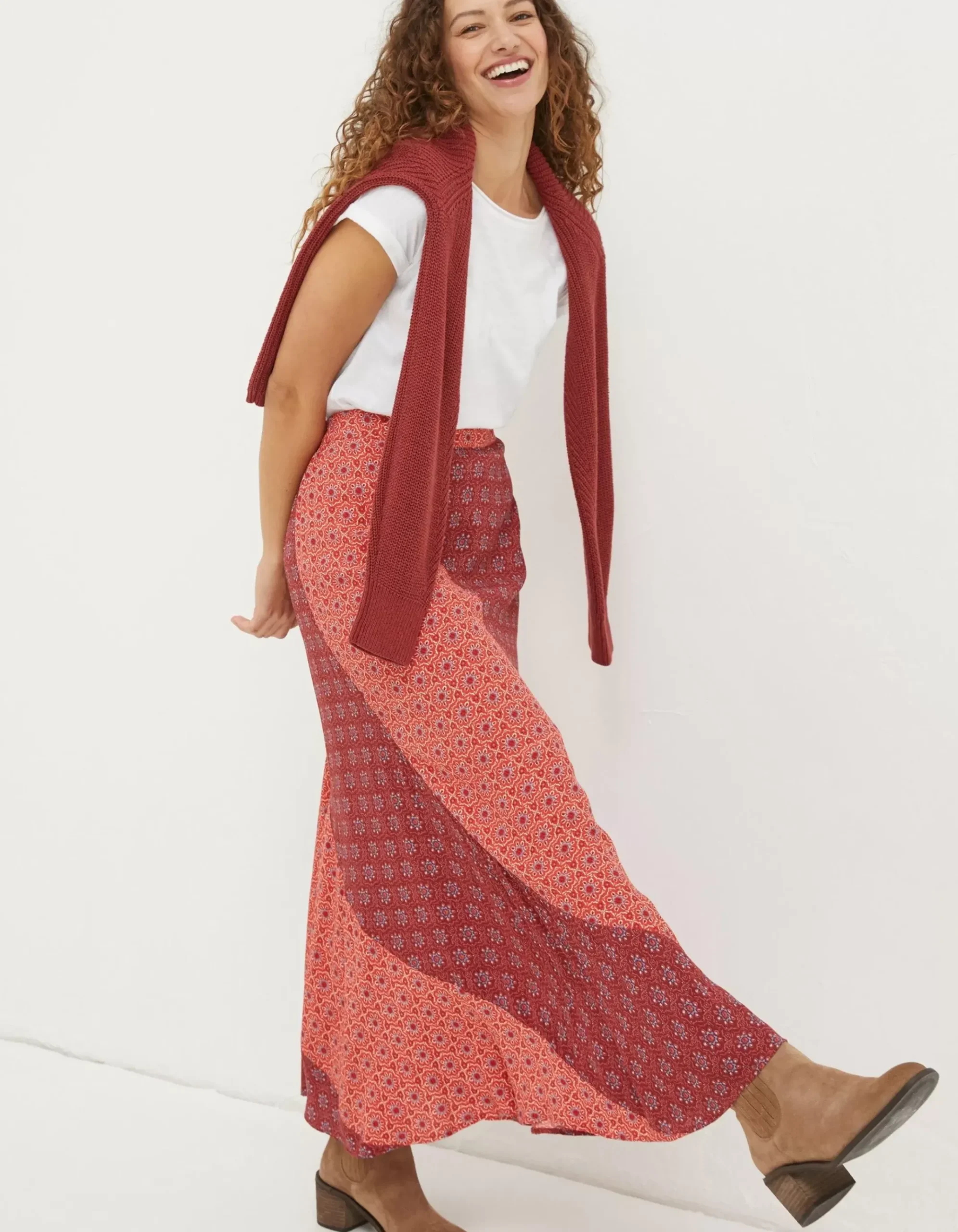 Naomi Craft Geo Midi Skirt