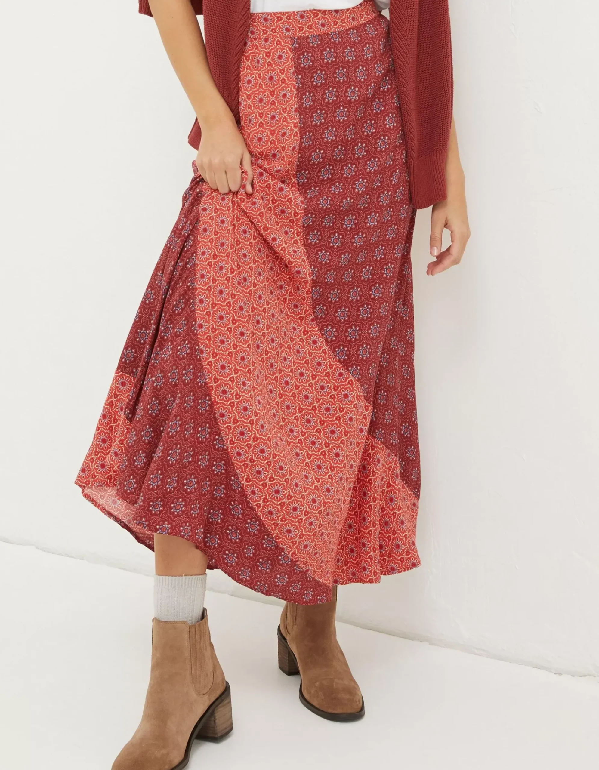 Naomi Craft Geo Midi Skirt