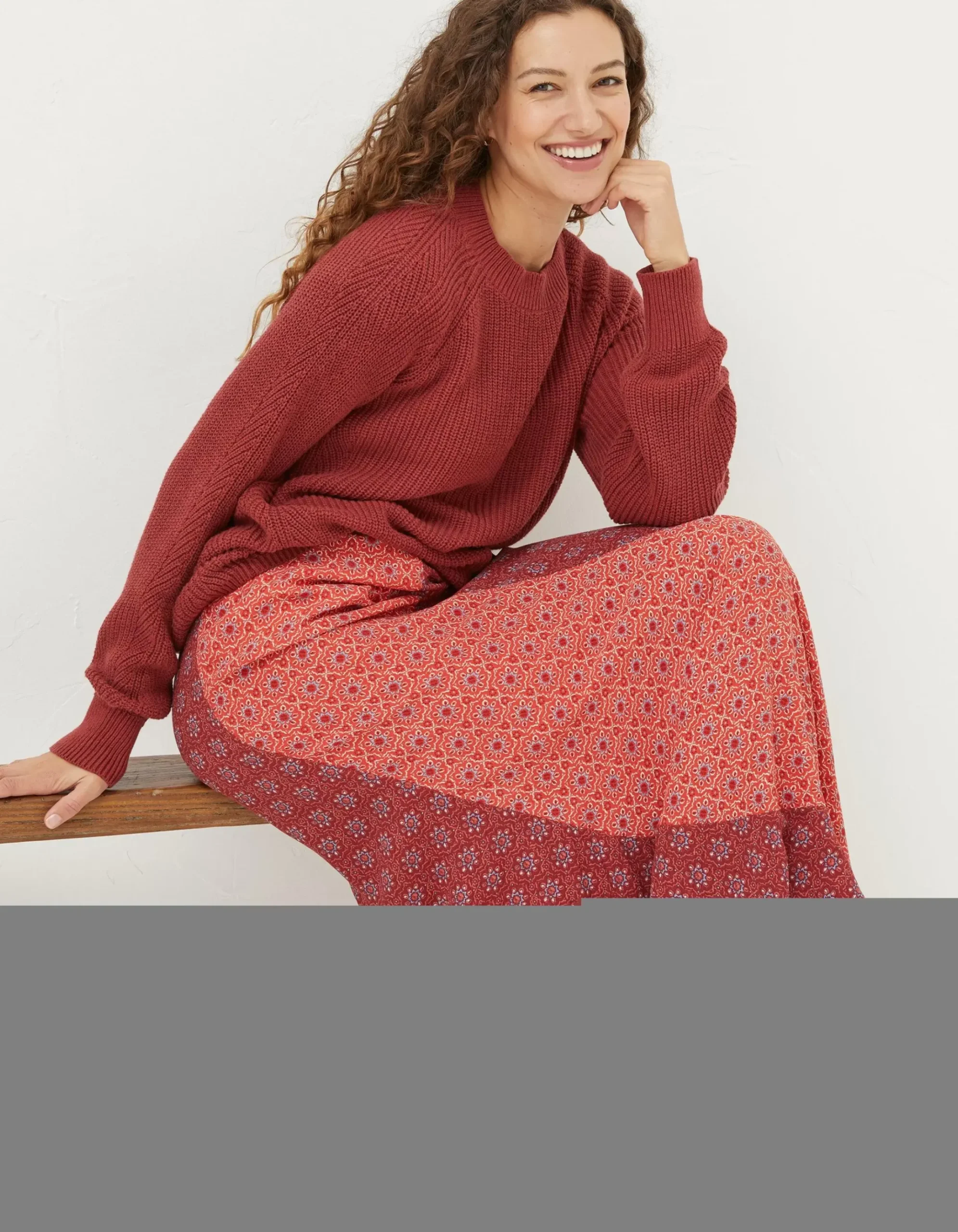 Naomi Craft Geo Midi Skirt