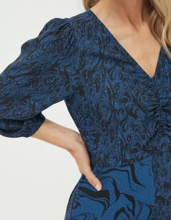 Nate Marble Patch Midi Dress