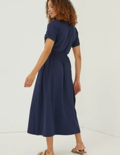 Navi Jersey Midi Dress