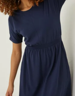 Navi Jersey Midi Dress