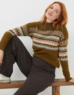 Olive Fairisle Jumper