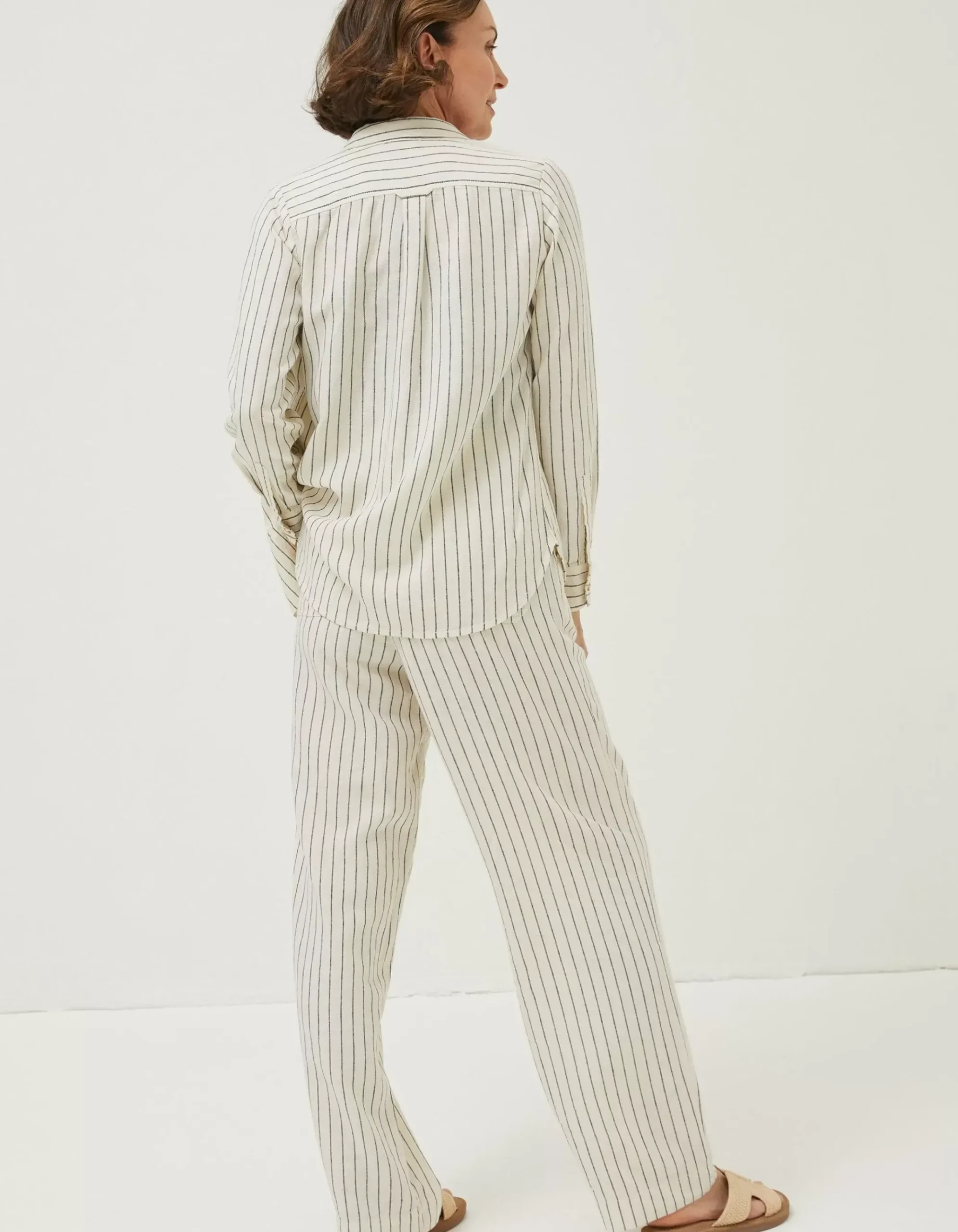Olivia Stripe Linen Blend Shirt