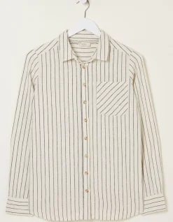 Olivia Stripe Linen Blend Shirt