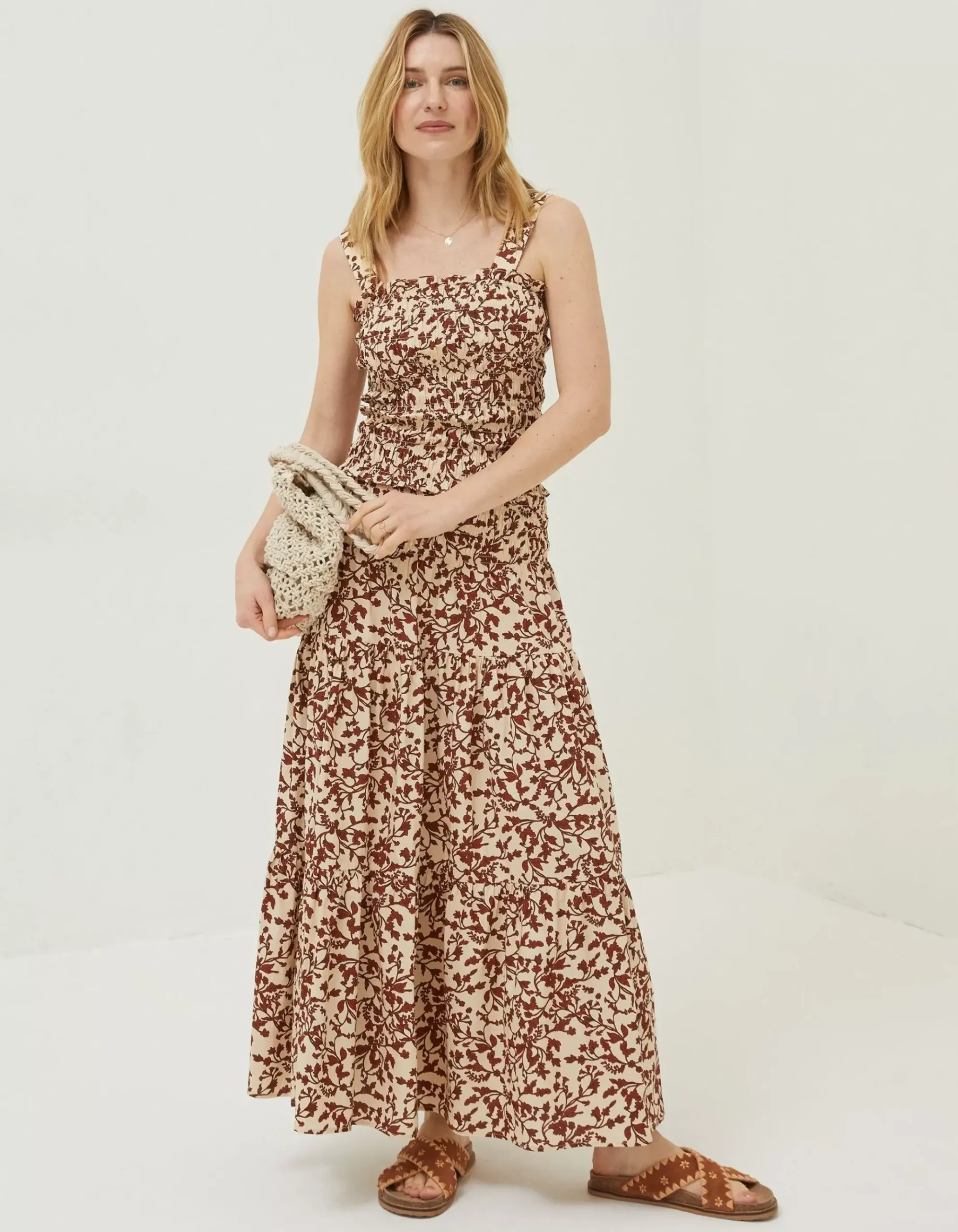 Oran Floral Smocked Cami Top