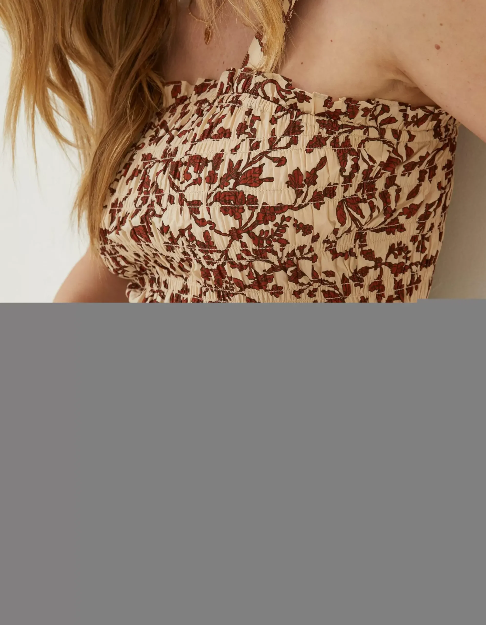 Oran Floral Smocked Cami Top