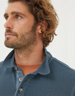 Organic Cotton Fine Stripe Polo
