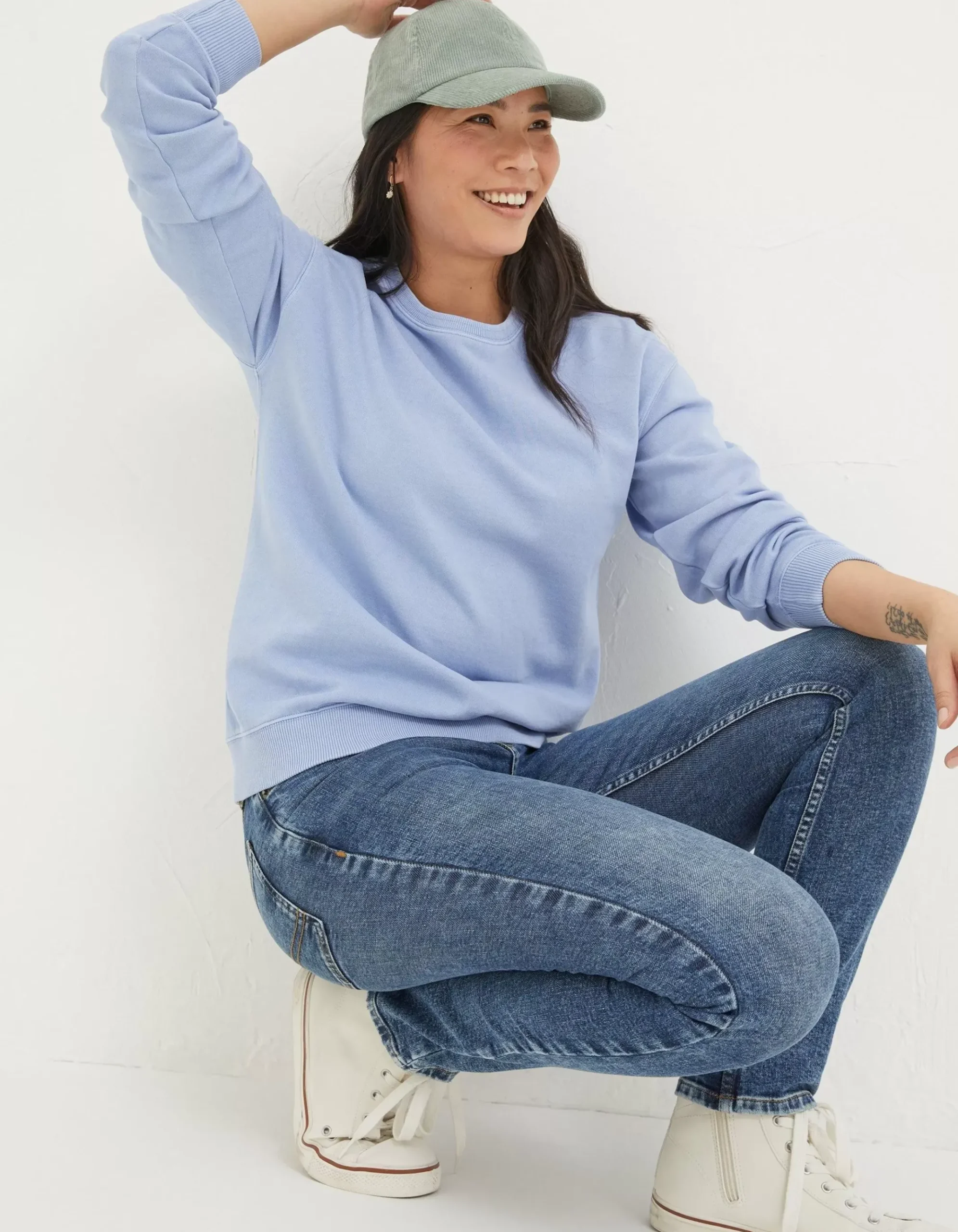 Organic Cotton Georgia Crew Sweatshirt