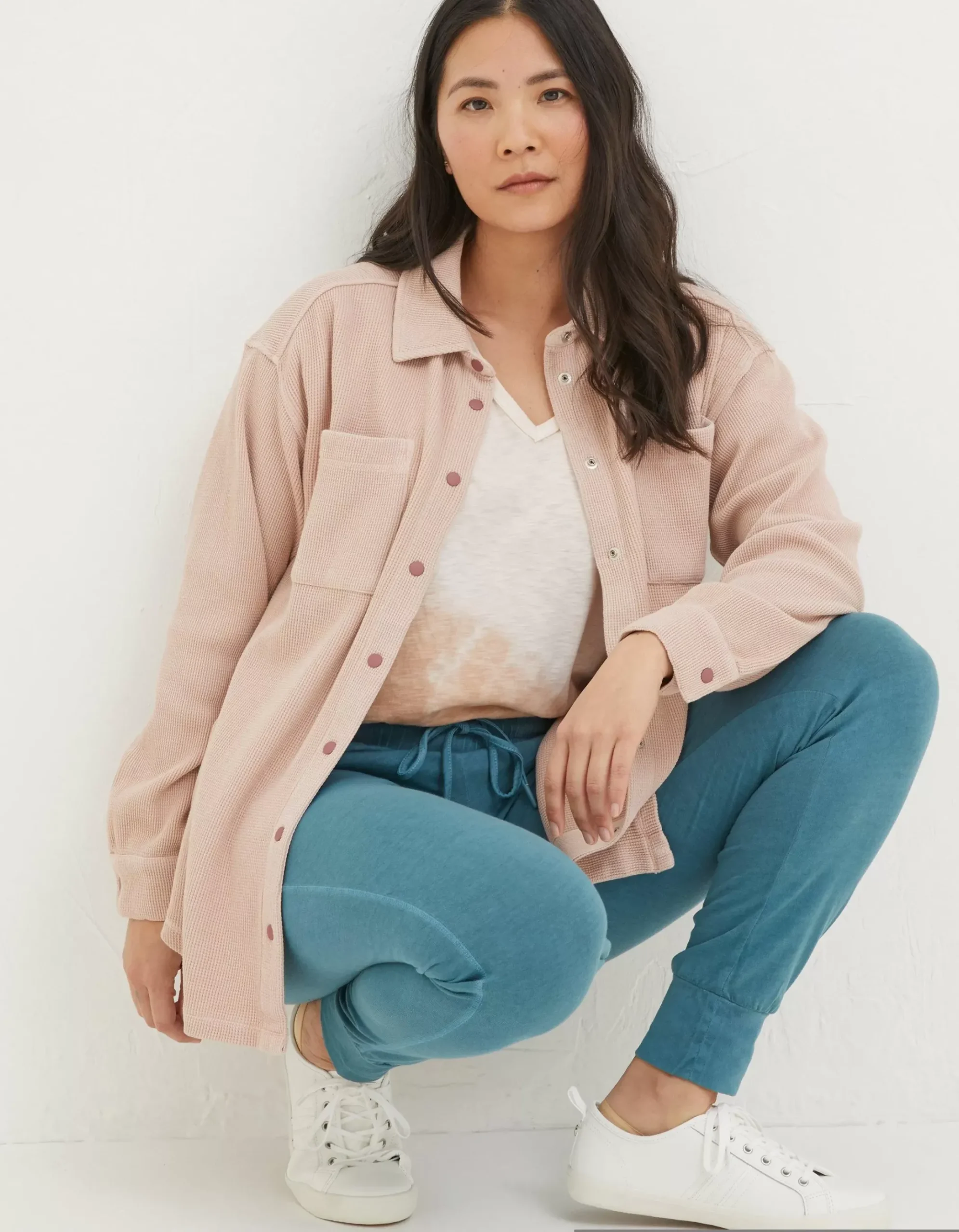Organic Cotton Liza Waffle Shirt