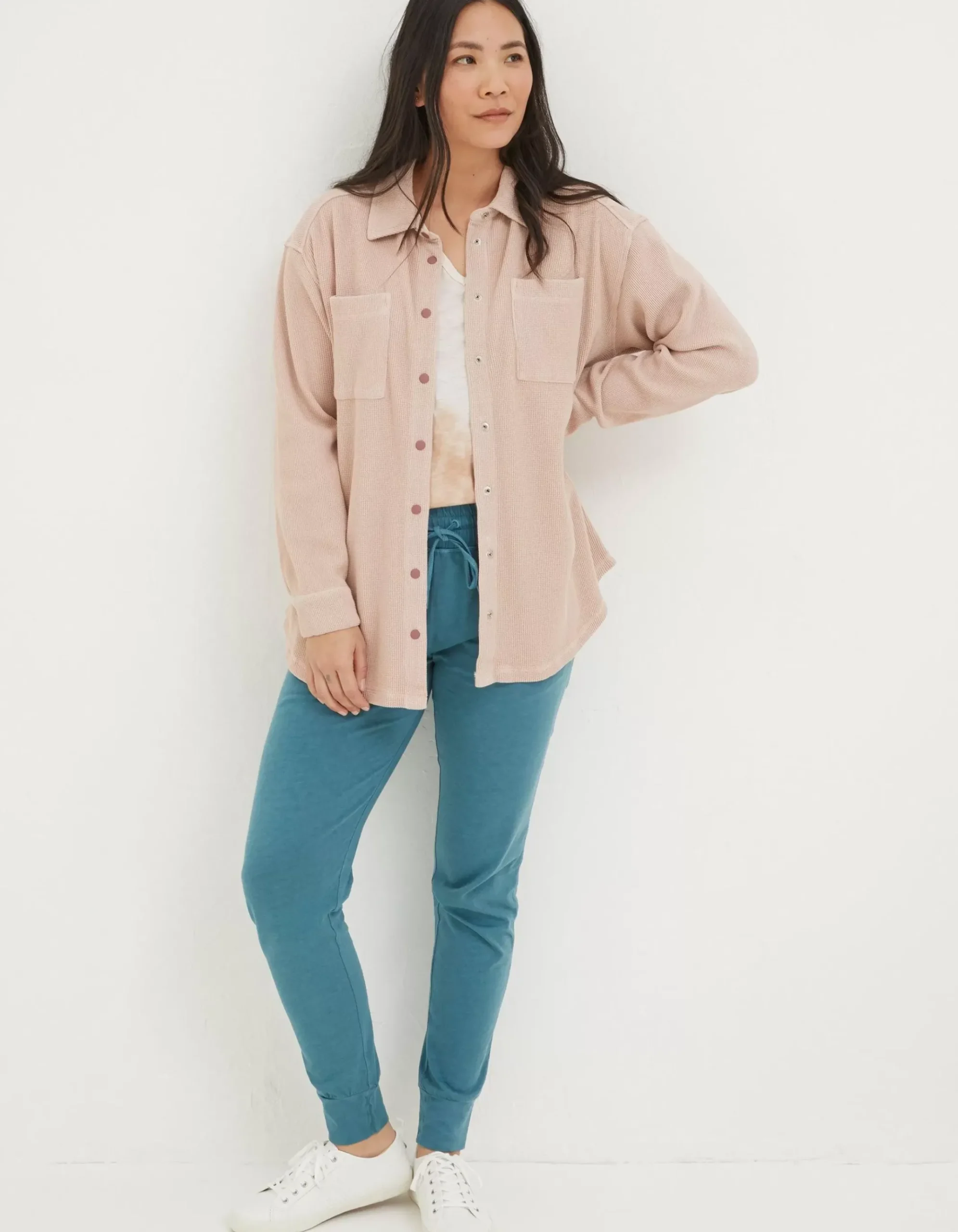 Organic Cotton Liza Waffle Shirt