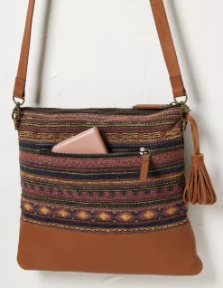 Orla Woven Mix Crossbody Bag