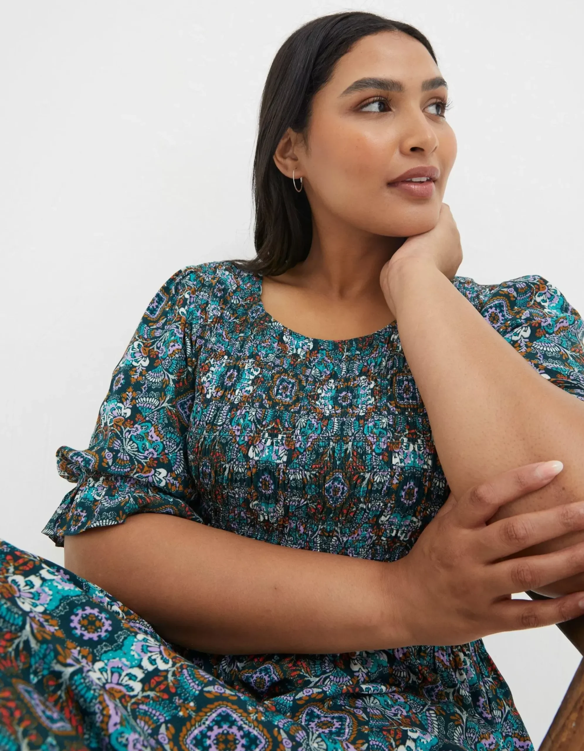 Pacey Mirrored Floral Dress