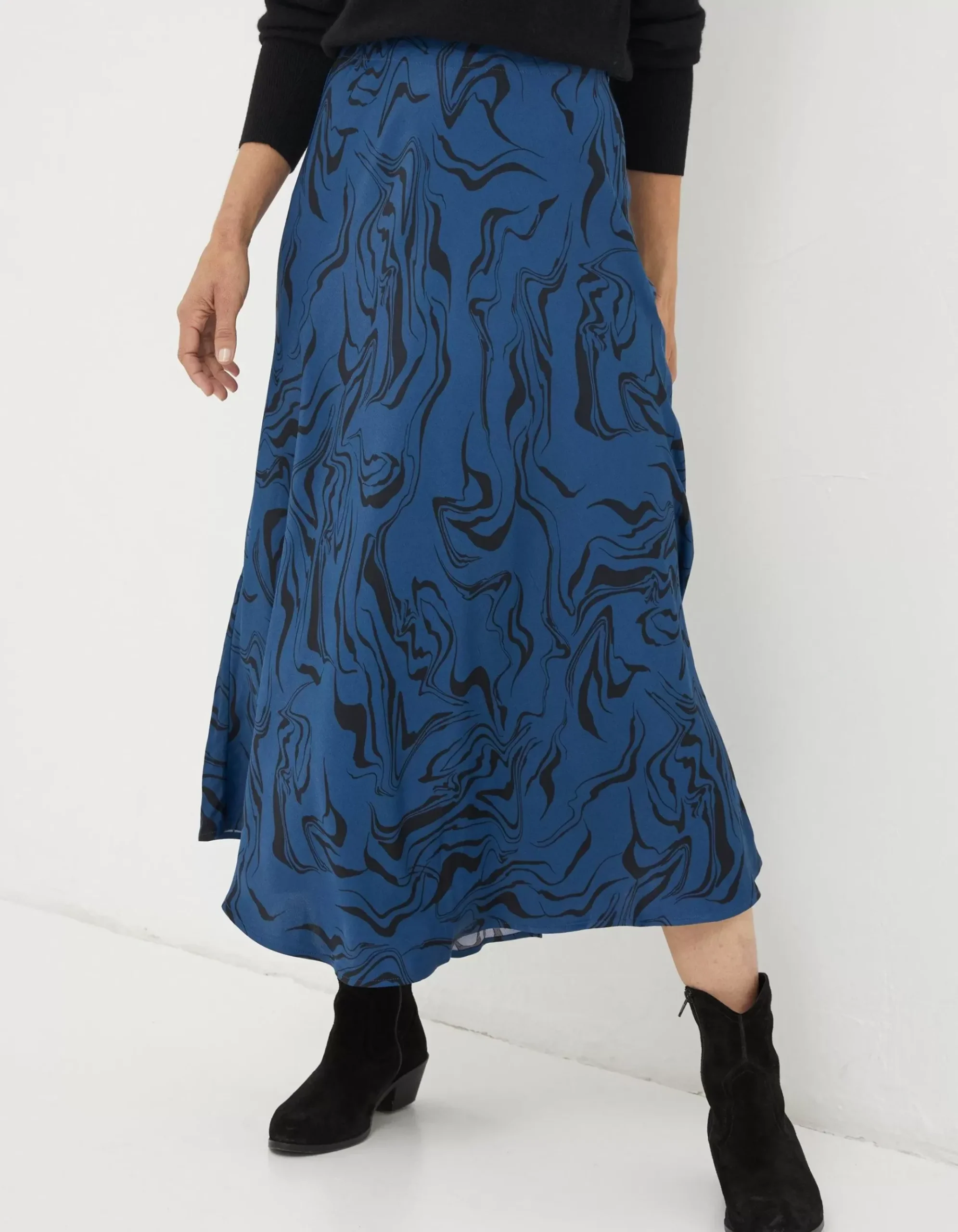 Pat Marble Midi Skirt