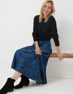 Pat Marble Midi Skirt