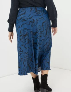 Pat Marble Midi Skirt