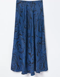 Pat Marble Midi Skirt