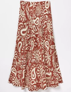 Pat Watercolour Midi Skirt