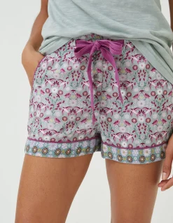 Patch Work Bird Shorts