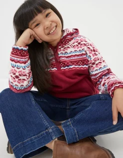 Patterned Microfleece Hoodie