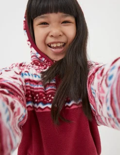 Patterned Microfleece Hoodie