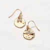 Pearl And Disc Earrings